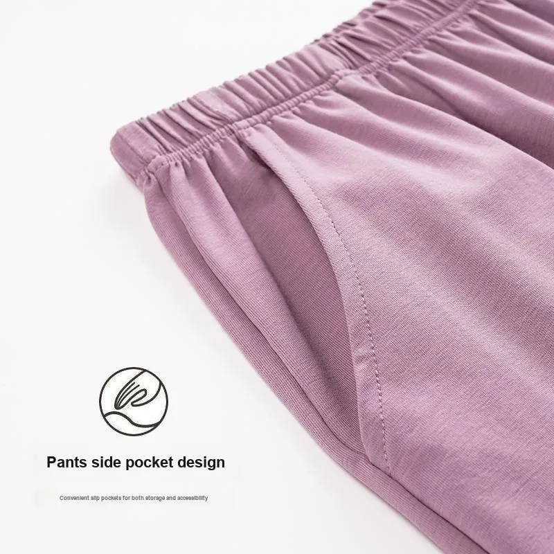 GOSO Pajama Pants Women's Gray Purple-2