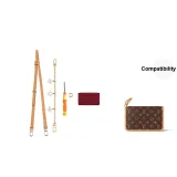 [Set 1]Crossbody Shoulder Strap+Four-Leaf Clover Decorative Chain+Trumpet Sub-Bag Liner (Includes Modified Tool)