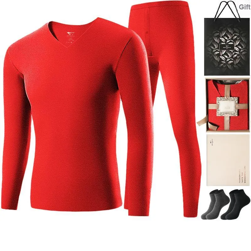 SEPTWOLVES Thermal Set Men's Gift Box Set+Shopping Bag-45