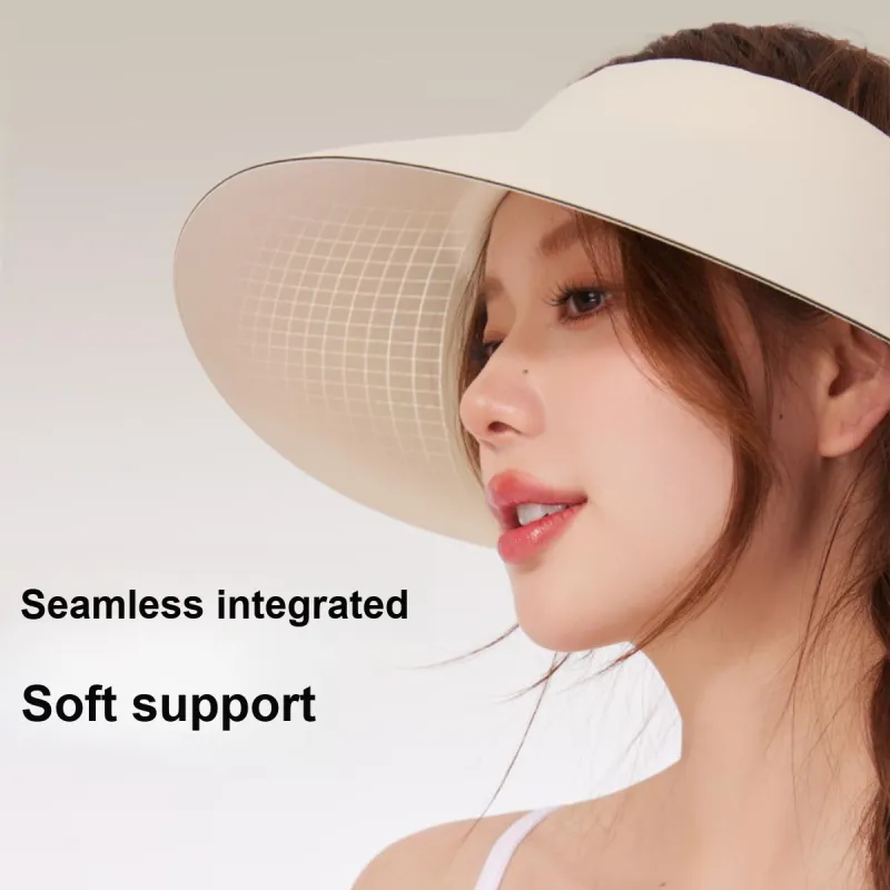 CACUSS Junior Seamless Integrated Sun Protection Hats Women's-13