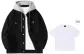 Black Gray (Comes with White T-Shirt)