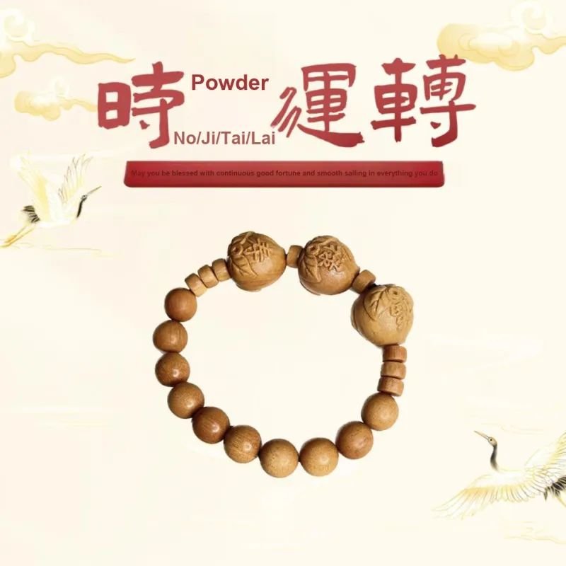 Ryukyu Barbie Sandalwood Bracelets Unisex-1