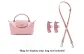Petal Pink Silver Buckle 95-124cm Leather Strap+[No Perforated]Set