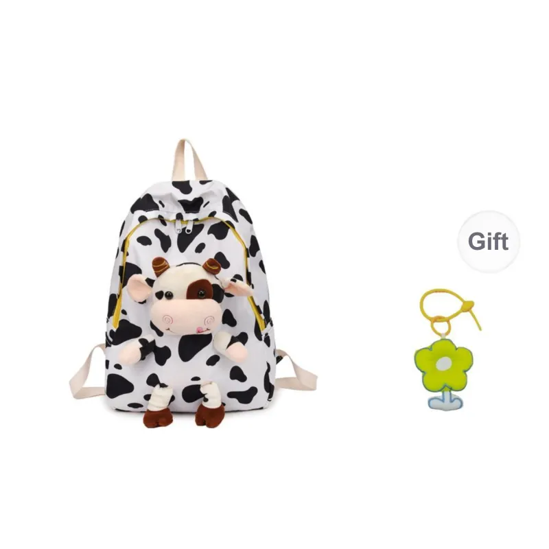 URBAN FOREST Nylon Backpack Unisex Blue/Pink/Black/White/Cow Color-24
