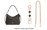 Black Four-Leaf Clover Extender Chain 15cm+Decorative Chain 47cm