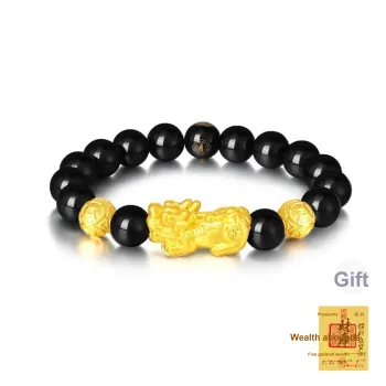 Central Fashion Obsidian Jade Bracelets Unisex