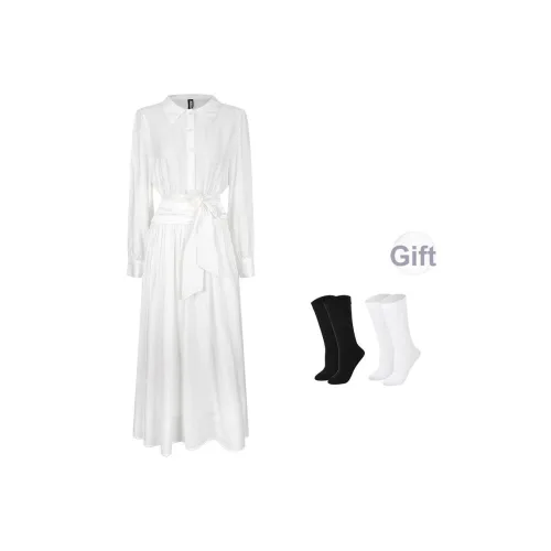 BSEVENI Женские Длинные Платья с Длинными Рукавами