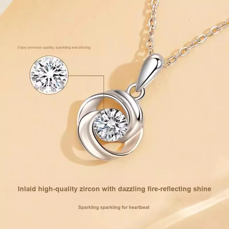 Andaozi S925 Silver Necklaces Women's-7