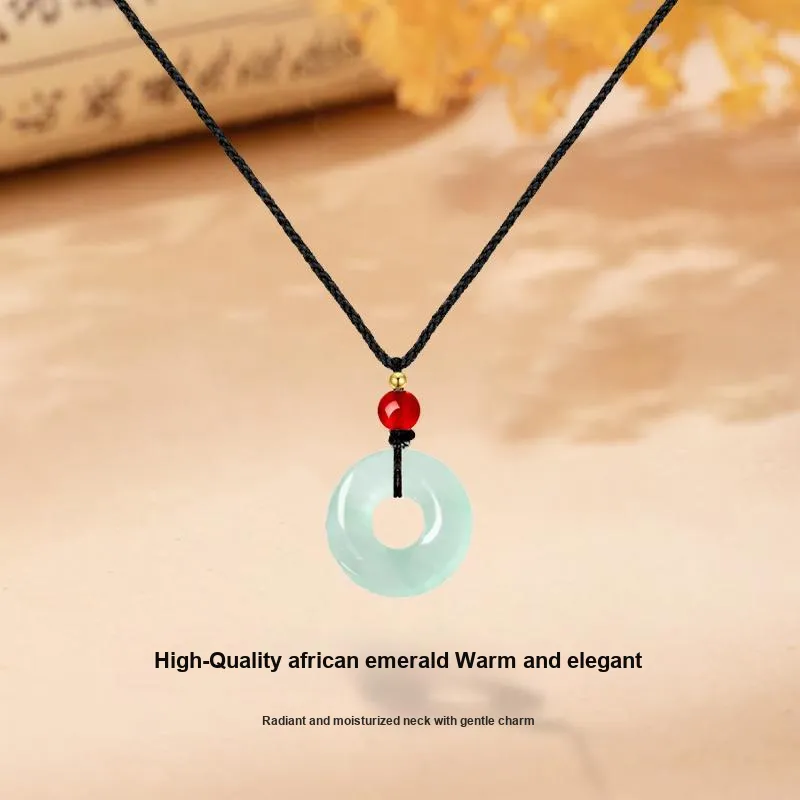 MISS TOOYA African Emerald Necklaces Women's-2