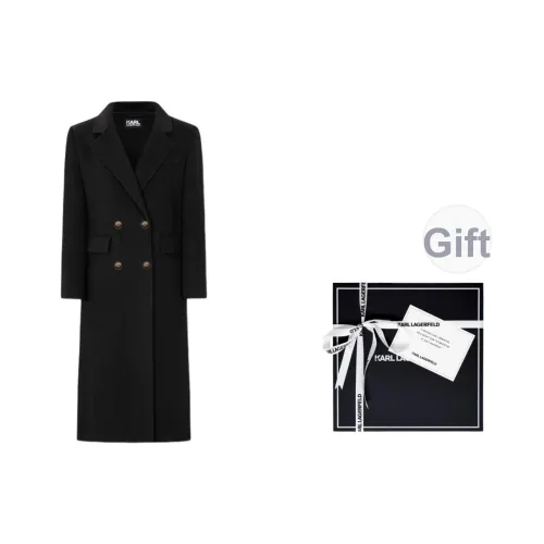 Пальто KARL LAGERFELD Женское Черное