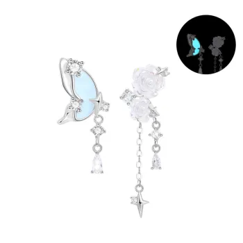 Lao Feng Xiang S925 Silver Earrings Women's