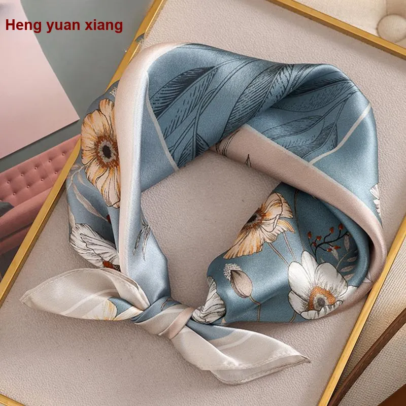 H YXIANG Silk Scarves Women's-20