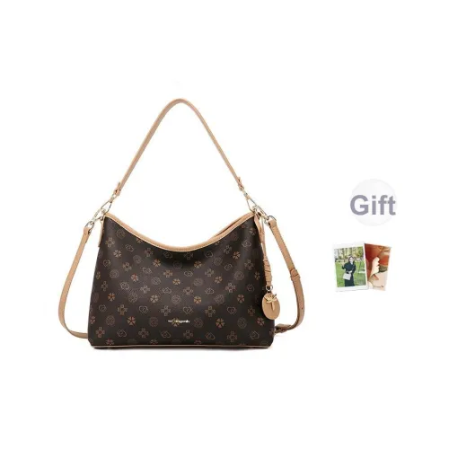 RED DRAGONFLY PVC Сумка через плечо Сумка на плечо Стандартная Женская Кофейный Светлый Кофейный