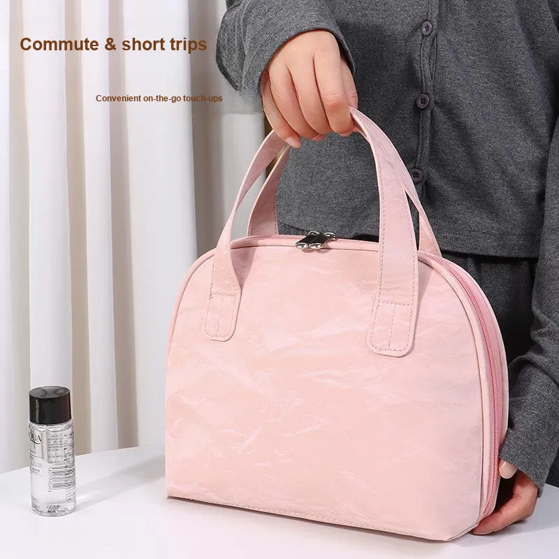 Gentle Welcome Shell Makeup Bags Large Capacity Partitioned Storage-3