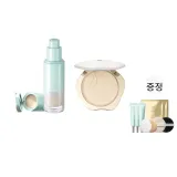 #100 크리미 파우더+110 오일-블렌디드 버전 (적합 대상 Fair to 미디엄 스킨 톤)+증정품