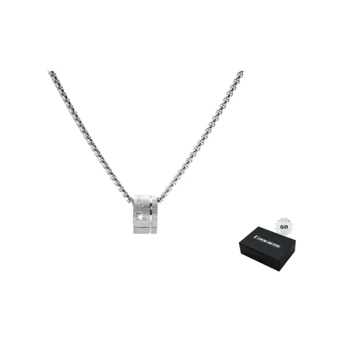 Cooraree Титановая сталь Ожерелье Белый Унисекс