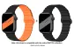 Apple Silicone Strap-Black Orange * Midnight Black
