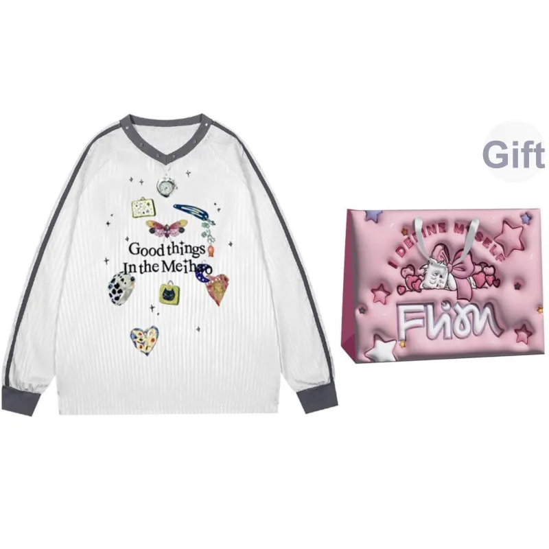 KUNZHUDAXIANG Sweatshirt Women's White-13