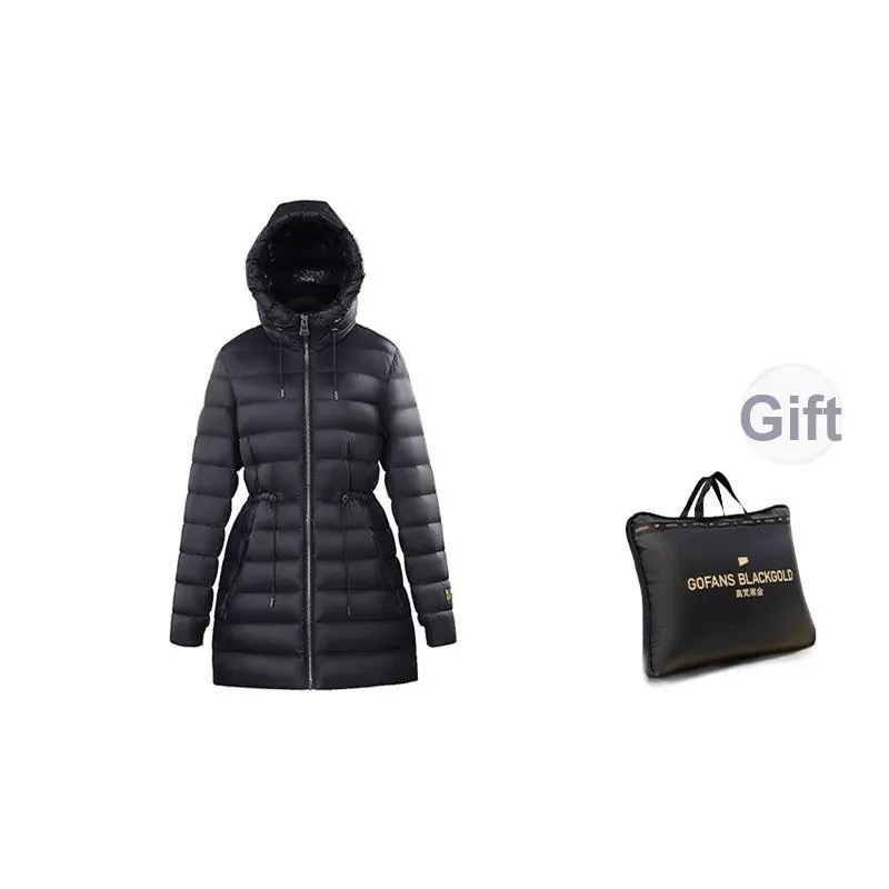 GOLDFARM Down Jacket Fall And Winter Women's Black