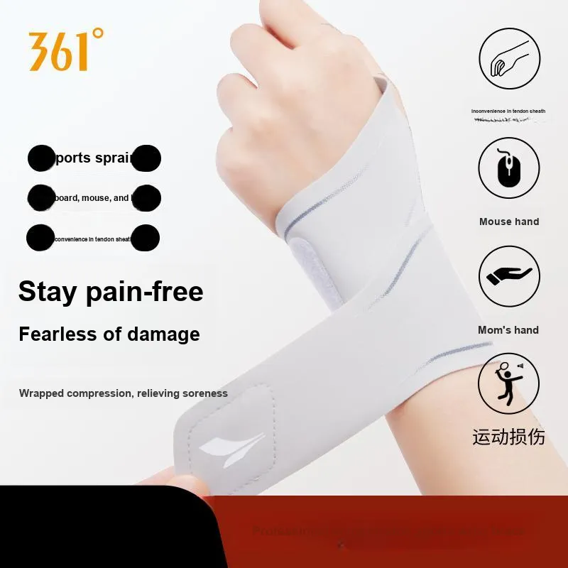 361° Wristbands Breathable Compression Slip Resistant Cotton Polyester Elastane Blend Unisex Comprehensive Protective-2