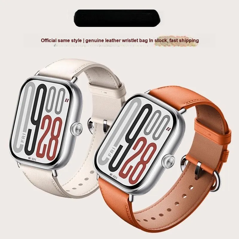 Yu Qing Watch Bands Xiaomi Compatibility 205mm Genuine Leather Material-1