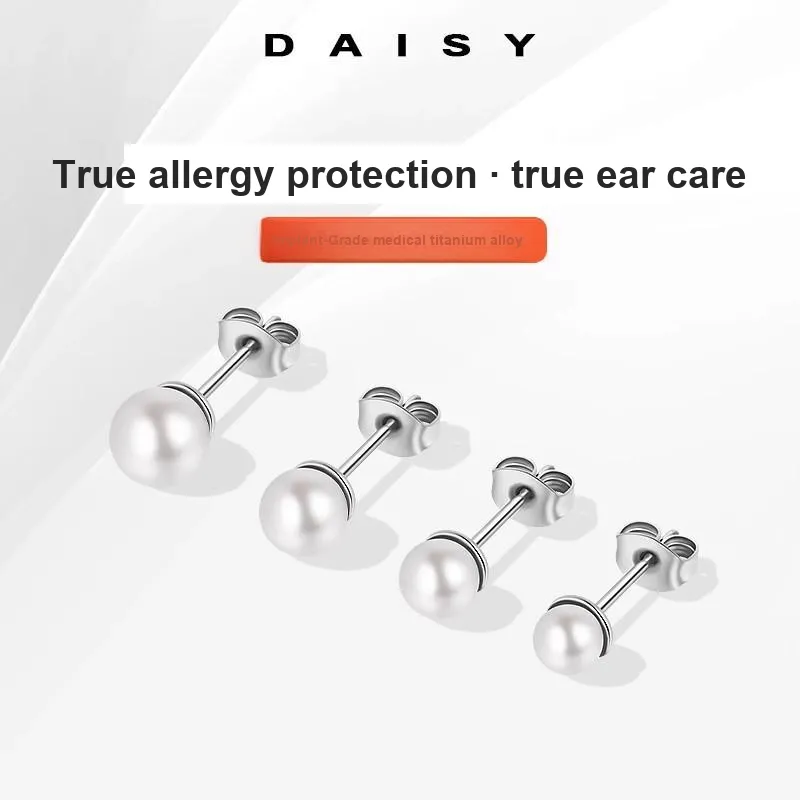 Daisy Dream Titanium Steel Stud Earrings Women's-2
