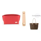 NF Medium Size Red Liner+Vegetable Tanned Leather Shoulder Pads 23cm (Vegetable Tanned Cow Leather)