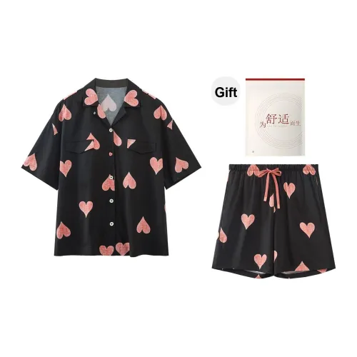 Red Beans At Home Пижамный комплект Женская Сумка для покупок