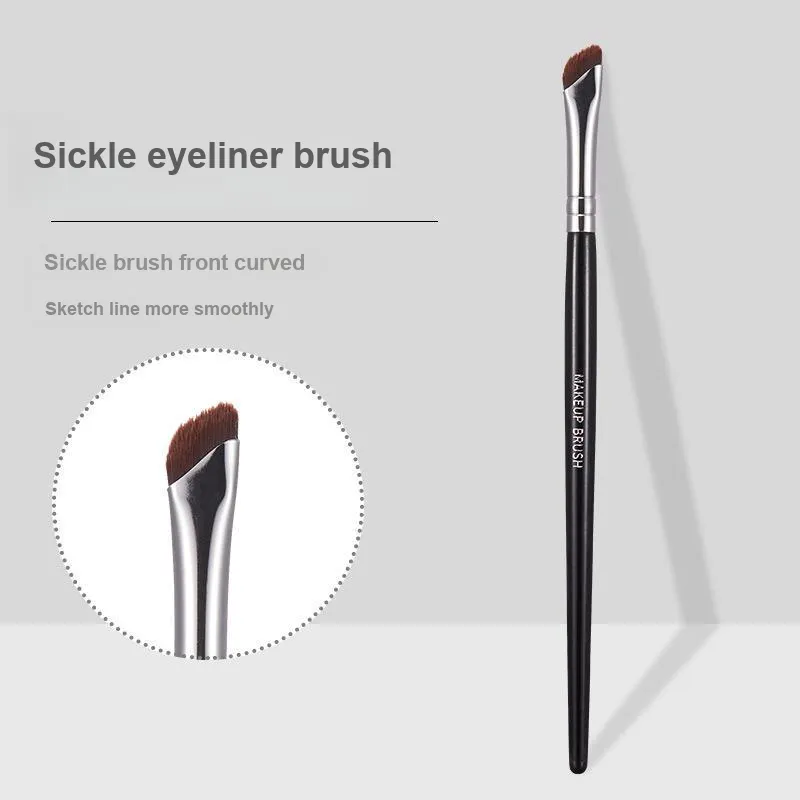 GECOMO Eyeliner Brush+Oil Paper Combination, Self Contained Mirror Powder Puff, Makeup Tool-3