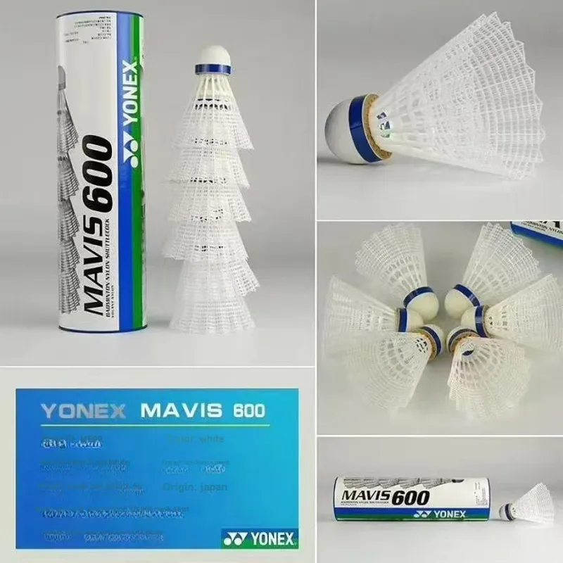 YONEX M600 Nylon Shuttlecock 6 Pack Nylon Training Outdoor & Indoor Shuttlecocks-7