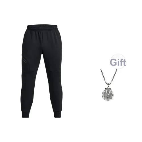 Under Armour Повседневные брюки Мужские Черные с ожерельем