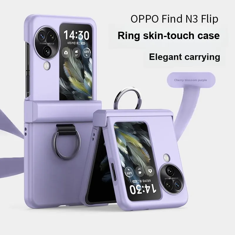 ZHUOJI TPU Material New Skin Feel Ring Buckle Advanced Phone Case Applicable OPPO Find N3 Flip-8