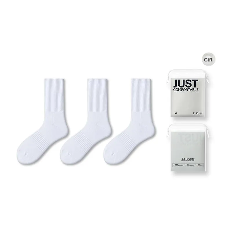 FIRS Mid Calf Socks Men's Shopping Bag 3 Pack-8
