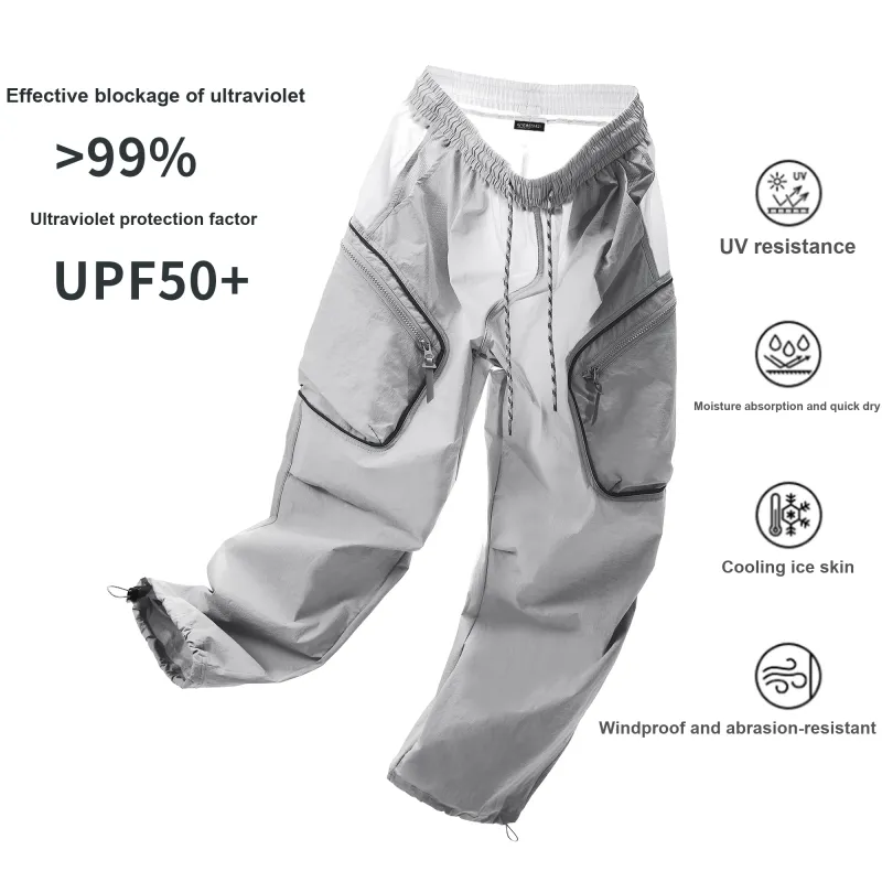 GNOMESHGH Casual Pants Unisex Cloud Gray-1