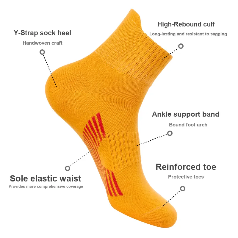 LUOLIAN Mid Calf Socks Unisex 5 Pack-16