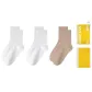 [3 Pack]2 White+Apricot