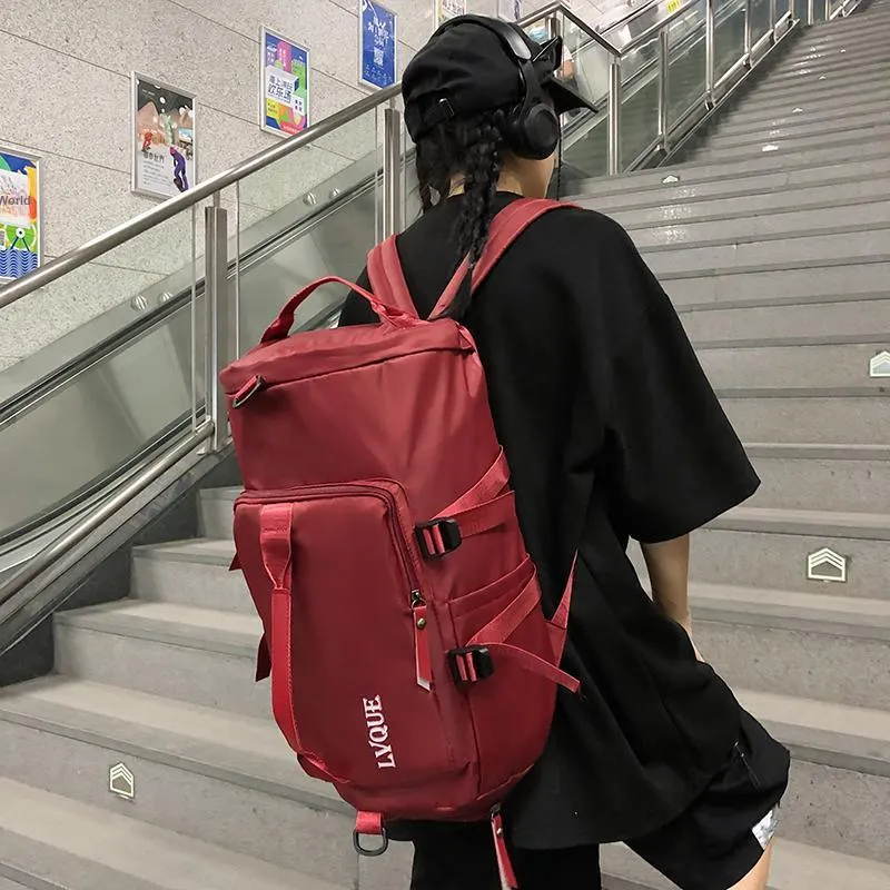 BUBM Nylon Travel Bag Unisex Black/Blue/Purple/Green/Red/Pink/Light Blue/Fuchsia-10