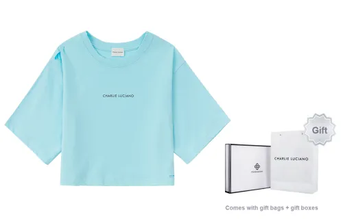 Charlie Luciano Crop Tops Women's Blue Gift Box Sets