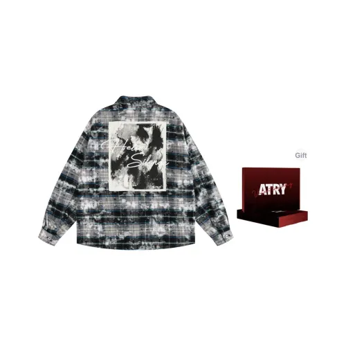 Atry Splash Patch Series Рубашка Унисекс Черный