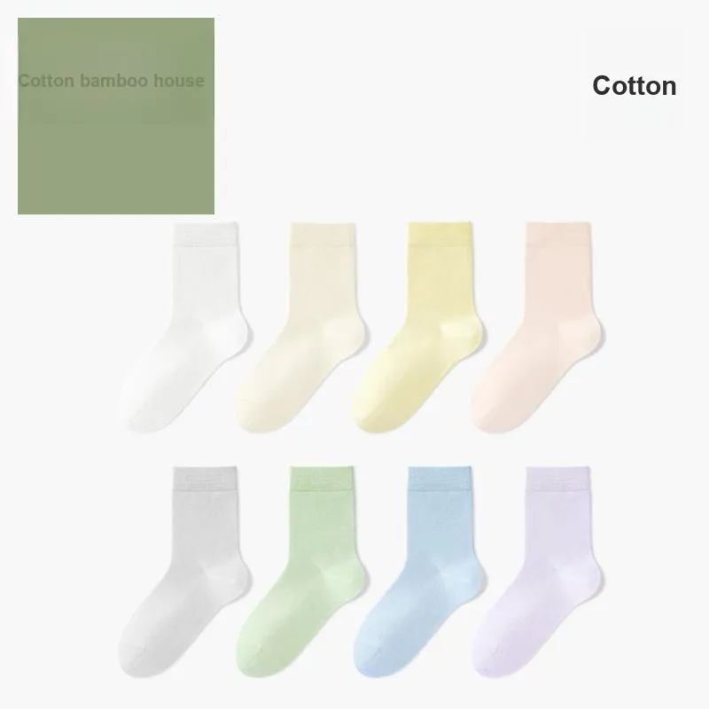 B&C.Room SS24 Mid Calf Socks Fall Winter Women's 5 Pack-3