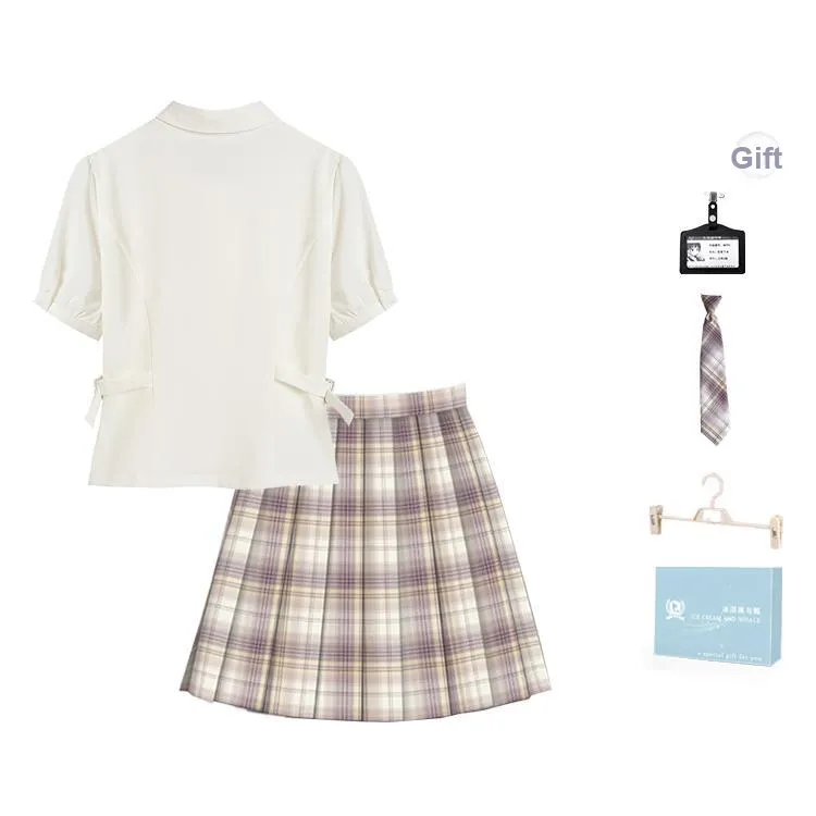 Ice Cream And Whale Summer JK Uniform Set Women's Gift Box Set-1
