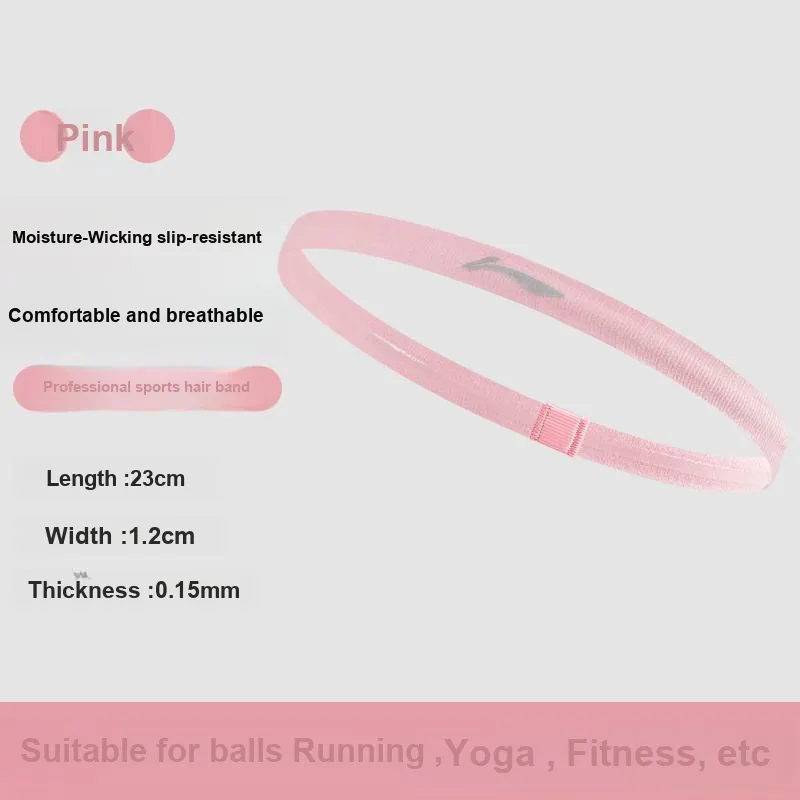 LiNing Sweatbands Elastic Sweat Guiding Running, Basketball, Badminton, Fitness, Yoga Unisex-4