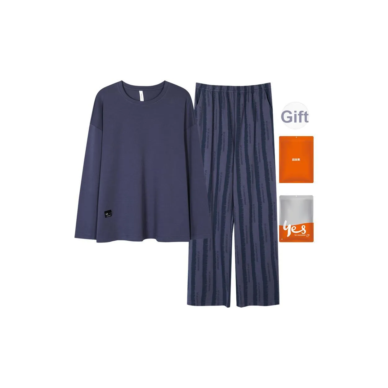 Dark Purple Men's Pajama Sets Темно-фиолетовые мужские пижамные комплекты