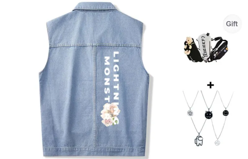 LIGHTNING MONSTER Denim Jacket Unisex-7