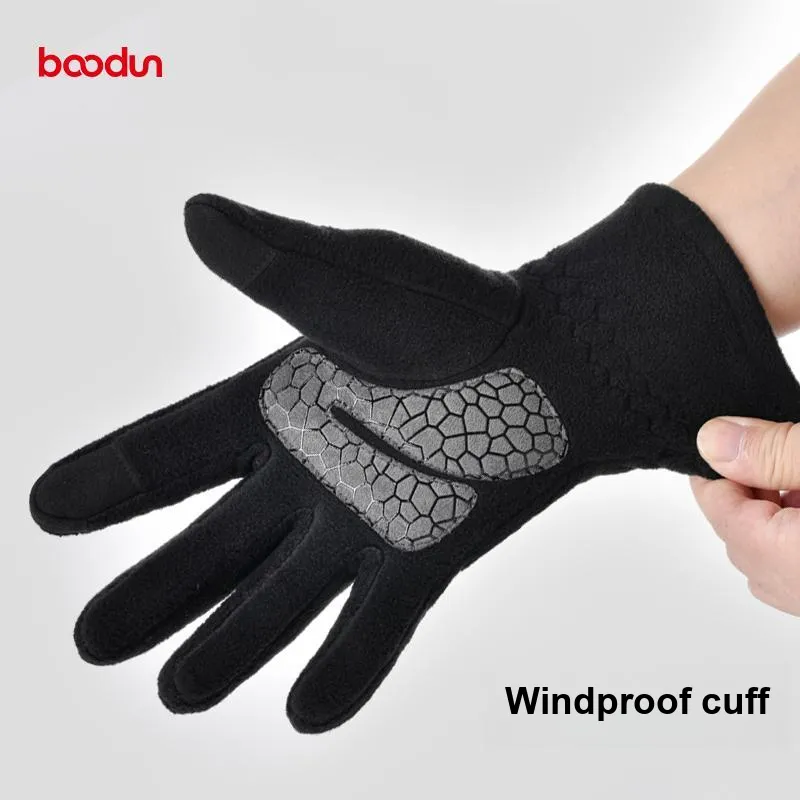BOODUN Riding Equipment Cycling Glove Travel Unisex Polar Fleece S/M/L-4