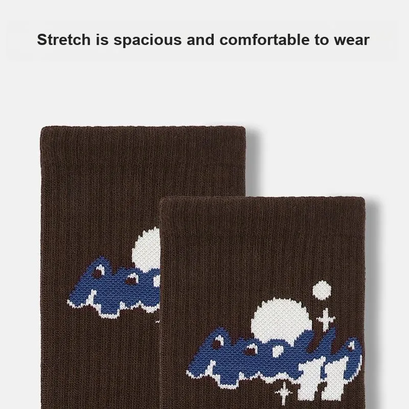 Primeet Mid Calf Socks Fall Unisex 5 Pack-44