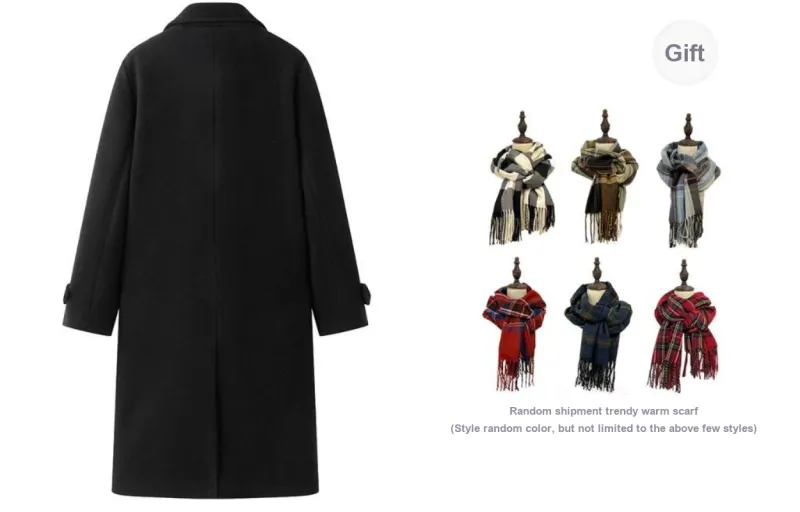Tokyo Season Coat Fall Winter Women's Black-1