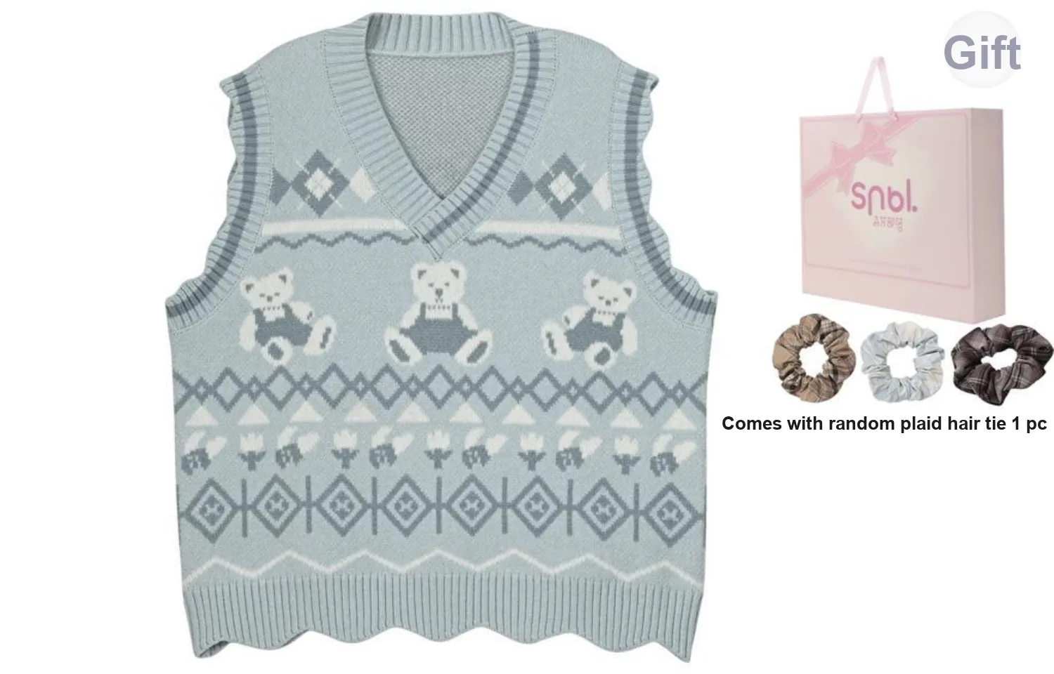 SNBL Sweaters Women's Blue Vest