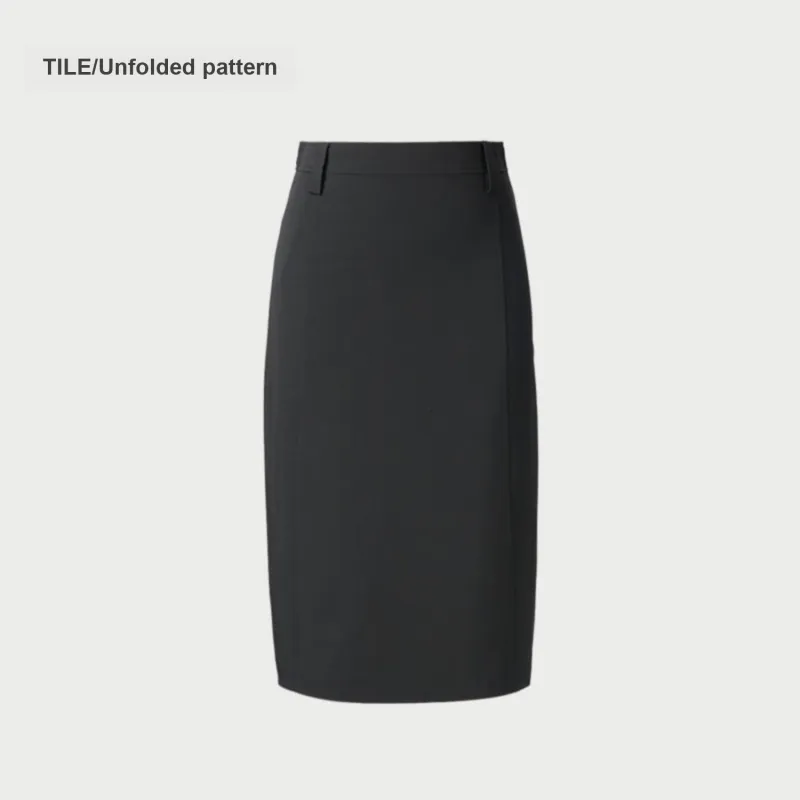 HLA Casual Long Skirts Women's Black X4-5