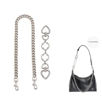 Gloya Metal Bag Shoulder Strap Women's Silver